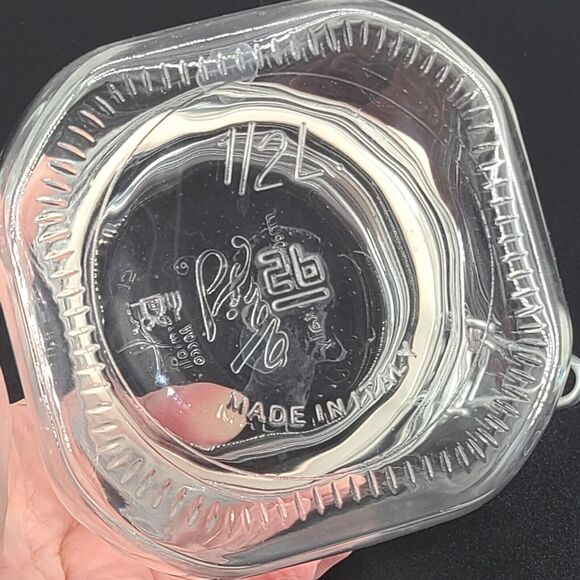 Fido Bormioli Rocco Wire Hinged Clear Glass 1/2 L Jar Made in Italy - Picture 7 of 7